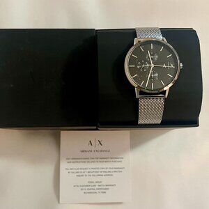 Armani Exchange Cayde Stainless Steel Mesh Mens Watch AX2714